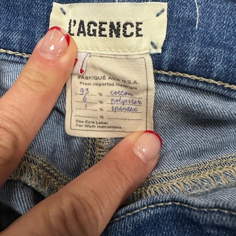L’AGENCE High Rise Cropped Jeans Size 27 - Picture 7 of 11